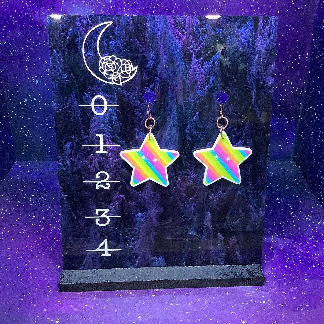 Star Acrylic Earrings