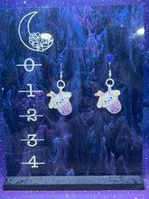 Load image into Gallery viewer, Kawaii Bow Cat and Friends Acrylic Earrings
