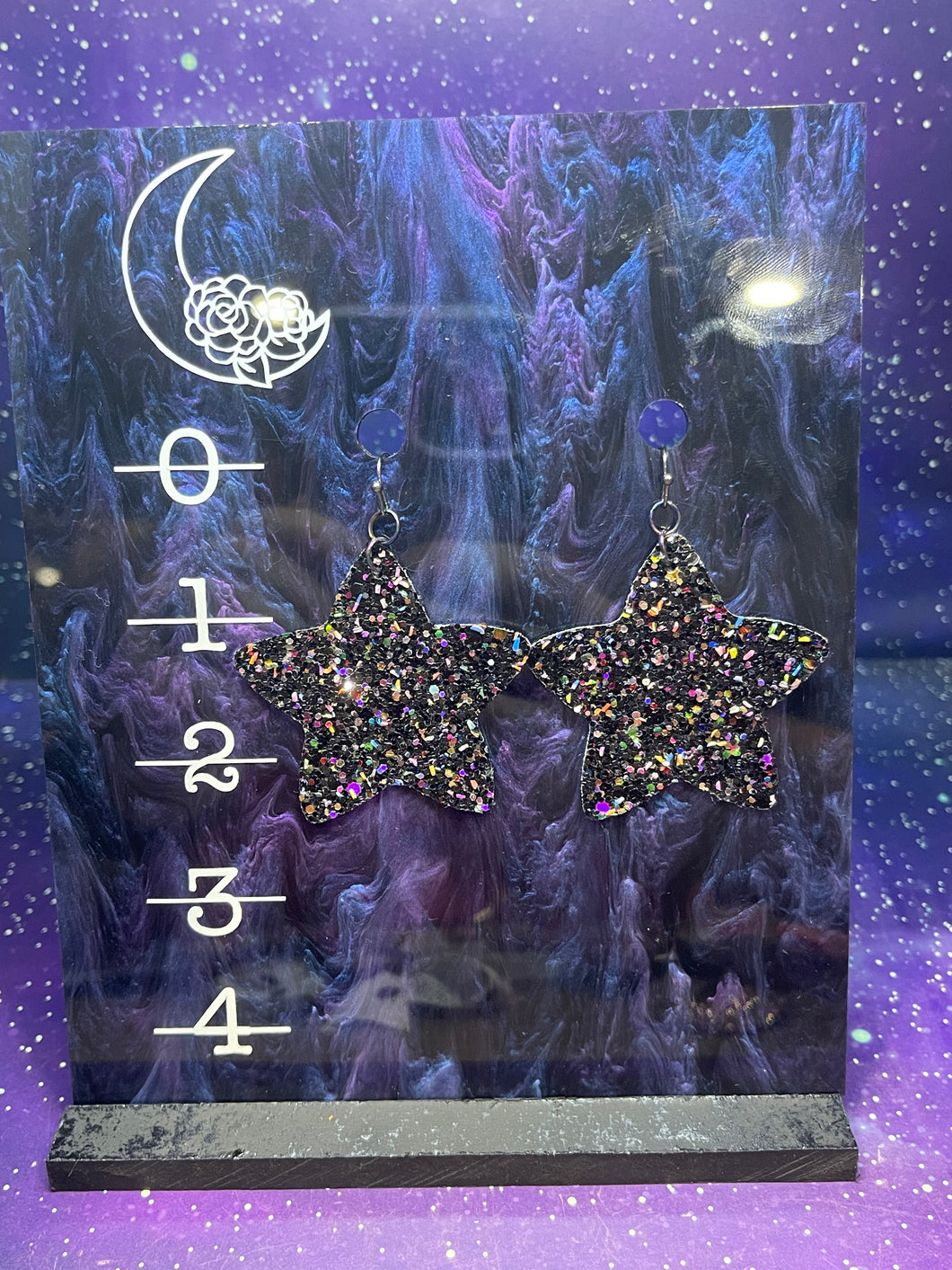 The Celeste Earrings - Glitter