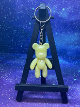 Load image into Gallery viewer, Teddy Bear Made In-House Resin Keychain
