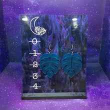 Load image into Gallery viewer, Monstera Acrylic Earrings
