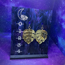 Load image into Gallery viewer, Monstera Acrylic Earrings
