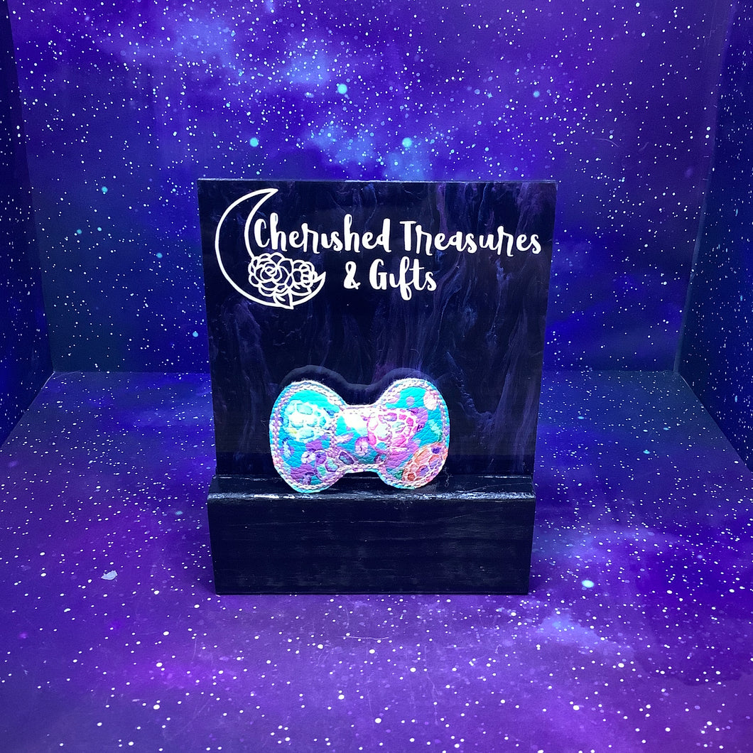 Turtle Feltie Bow Snap Clip