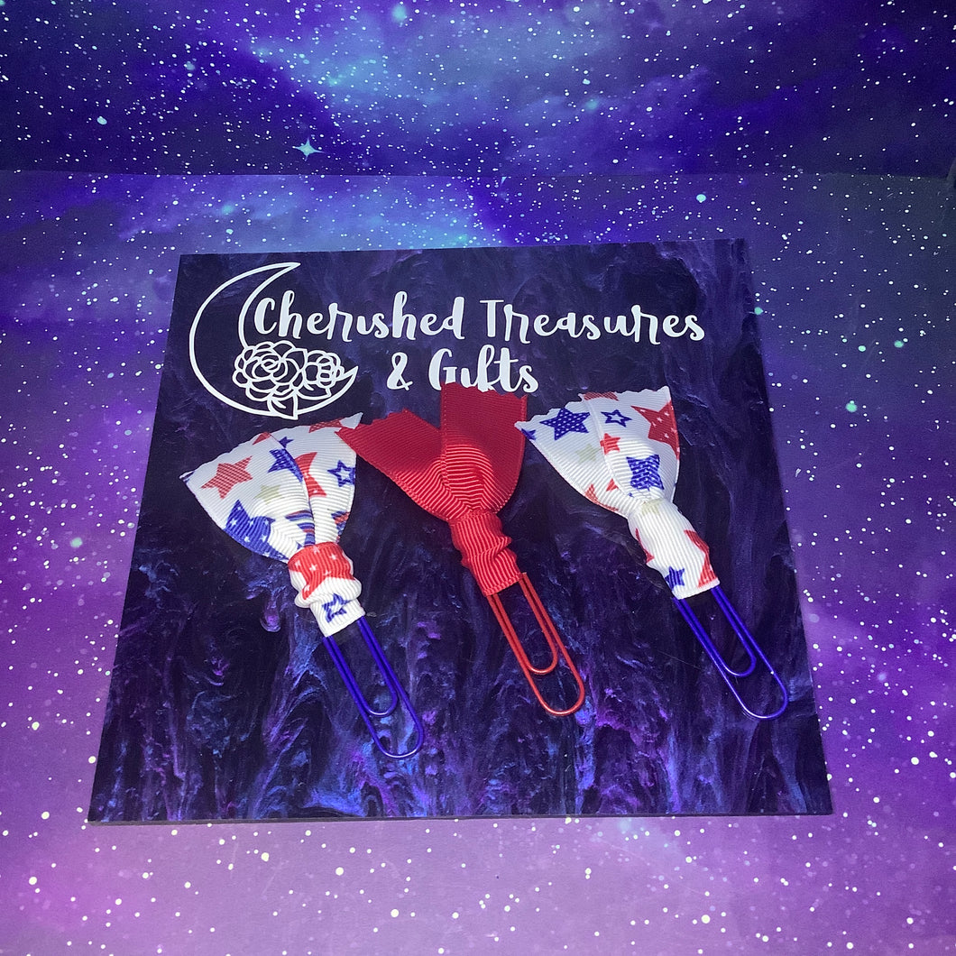 Fourth of July Planner Clips