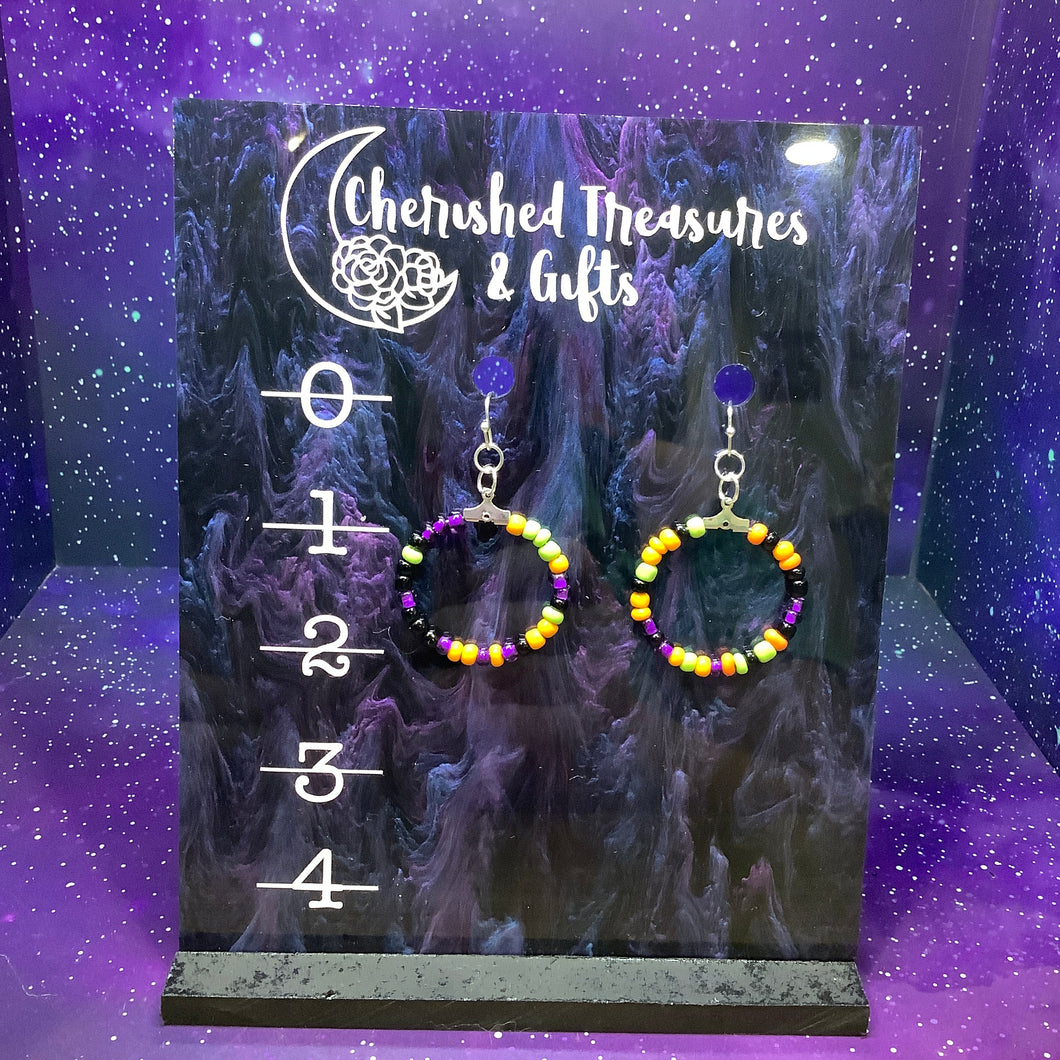Halloween Beaded Earrings