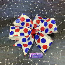 Load image into Gallery viewer, The Jumbo Penny Bow - Fourth of July
