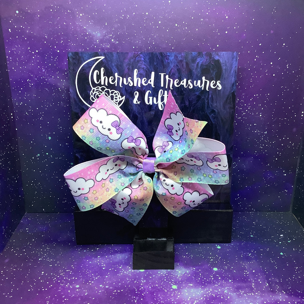 The Jumbo Penny Bow - Clouds