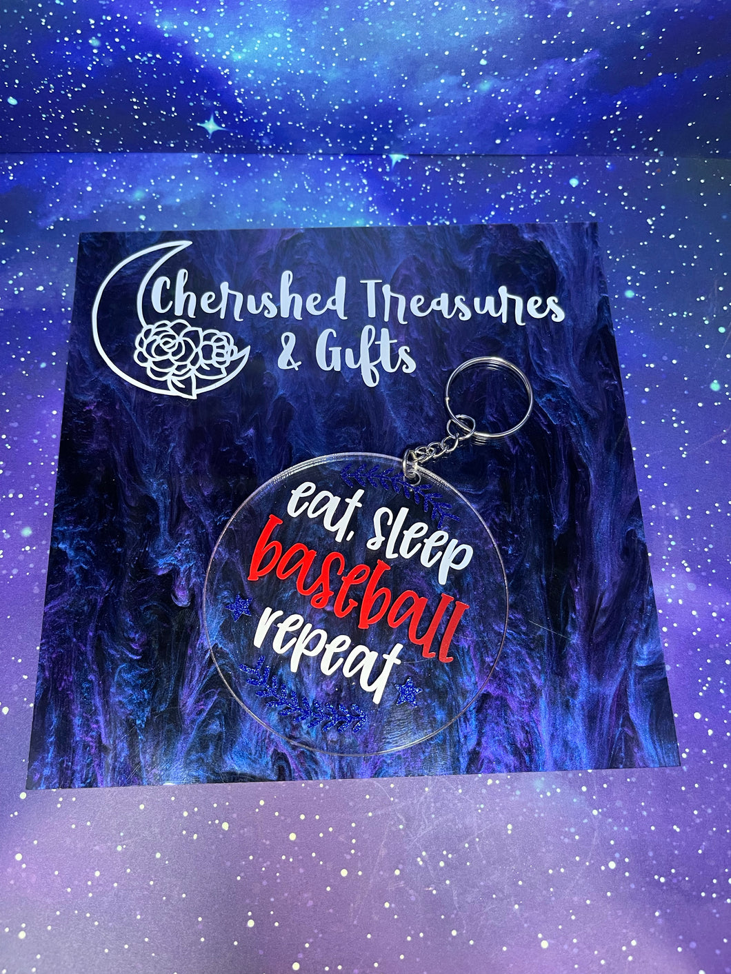 Baseball Acrylic Keychain